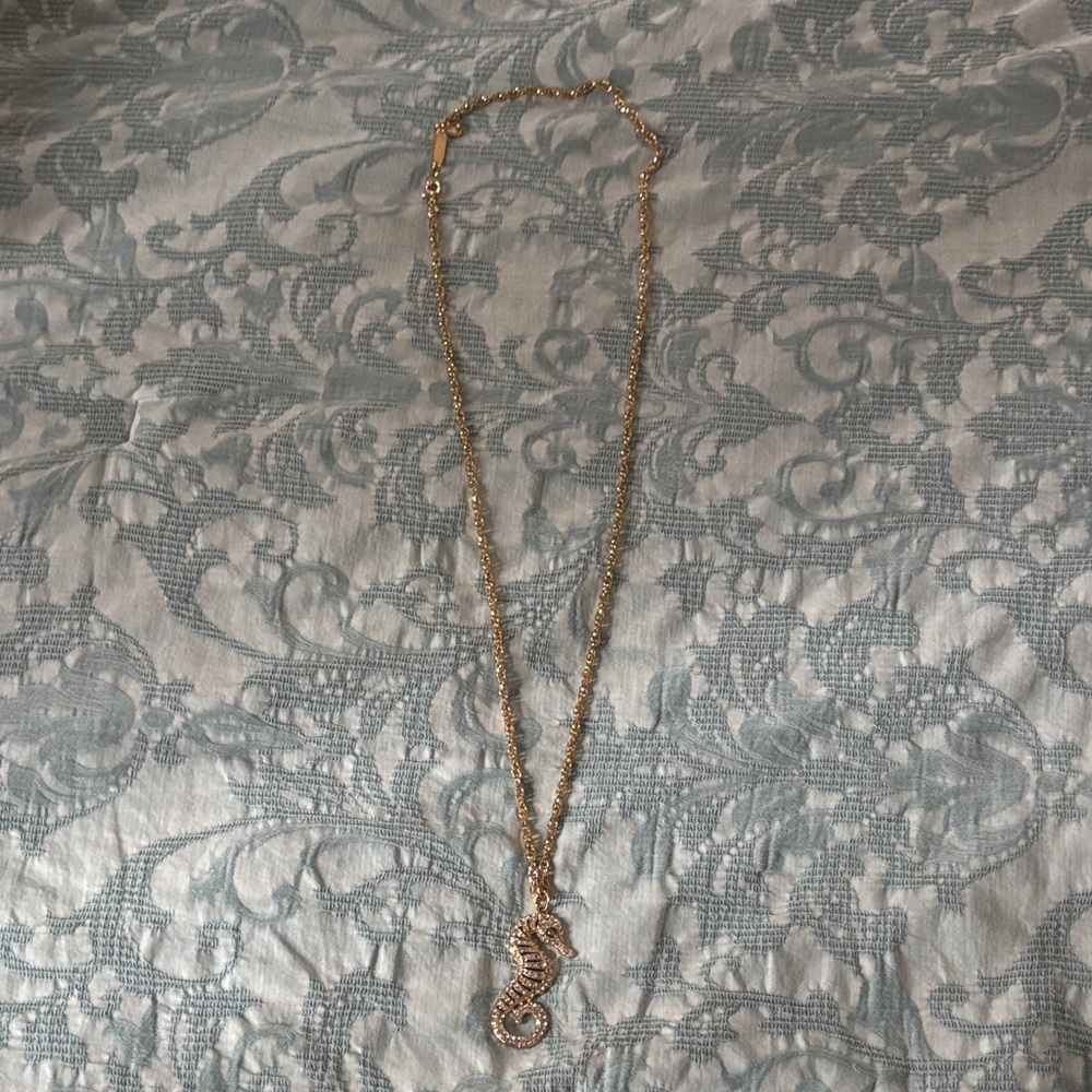 Lilly Pulitzer Gold Seahorse Necklace - Picture 3 of 3